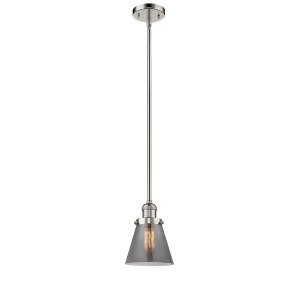 Innovations 1 Light Small Cone Mini Pendant in Polished Nickel 201S-pn-g63 - All