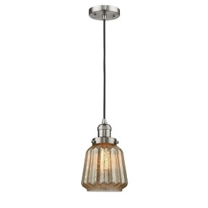 Innovations 1 Light Chatham Mini Pendant in Brushed Satin Nickel 201C-sn-g146 - All