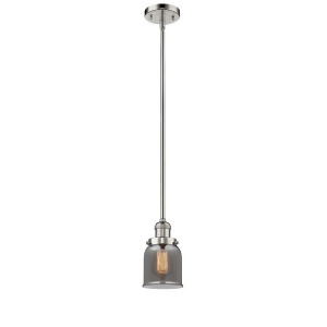 Innovations 1 Light Small Bell Mini Pendant in Polished Nickel 201S-pn-g53 - All
