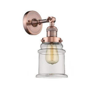 Innovations 1 Light Canton Sconce in Antique Copper 203-Ac-g182 - All