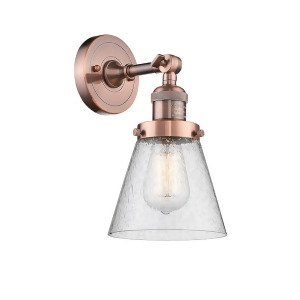 Innovations 1 Light Small Cone Sconce in Antique Copper 203-Ac-g64 - All