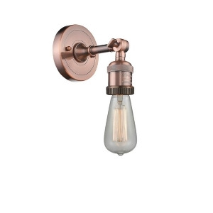 Innovations 1 Light Bare Bulb Sconce in Antique Copper 202-Ac - All
