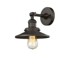 Innovations 1 Light Railroad Sconce in Oiled Rubbed Bronze 203-Ob-m5 - All