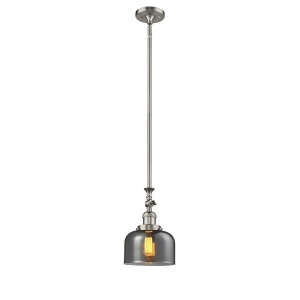 Innovations 1 Light Large Bell Mini Pendant in Brushed Satin Nickel 206-Sn-g73 - All