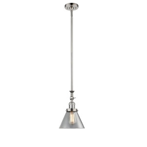 Innovations 1 Light Large Cone Mini Pendant in Polished Nickel 206-Pn-g42 - All