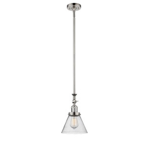 Innovations 1 Light Large Cone Mini Pendant in Polished Nickel 206-Pn-g44 - All