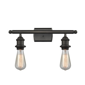 Innovations 1 Light Bare Bulb Bathroom Fixture in Oiled Rubbed Bronze 516-2W-ob - All
