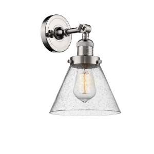 Innovations 1 Light Small Bell Sconce in Polished Nickel 203-Pn-g52 - All