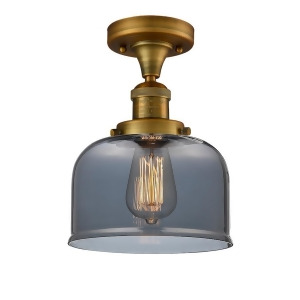 Innovations 1 Light Large Bell Semi-Flush Mount in Brushed Brass 517-1Ch-bb-g73 - All