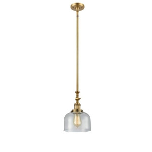 Innovations 1 Light Large Bell Mini Pendant in Brushed Brass 206-Bb-g74 - All