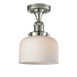 Innovations 1 Light Large Bell Semi-Flush Mount in Polished Nickel 517-1Ch-pn-g71 - All