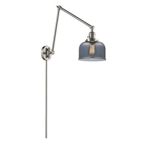 Innovations 1 Light Large Bell Double Swing Arm in Brushed Satin Nickel 238-Sn-g73 - All