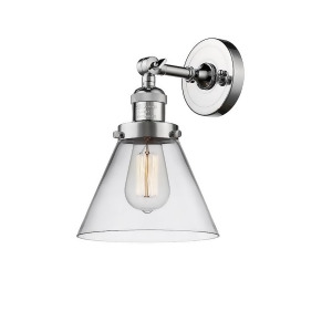 Innovations 1 Light Large Cone Sconce in Polished Chrome 203-Pc-g42 - All