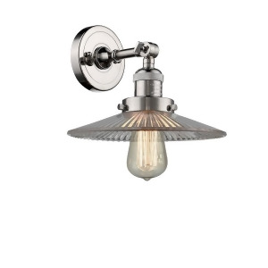 Innovations 1 Light Halophane Sconce in Polished Nickel 203-Pn-g2 - All