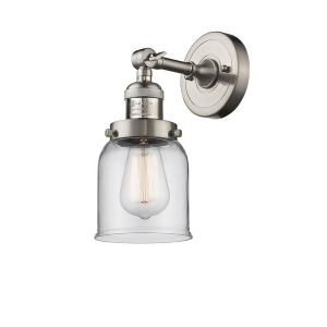 Innovations 1 Light Small Bell Sconce in Brushed Satin Nickel 203-Sn-g52 - All
