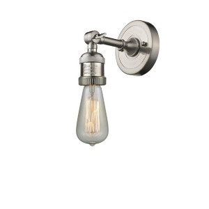 Innovations 1 Light Bare Bulb Sconce in Brushed Satin Nickel 202-Sn - All