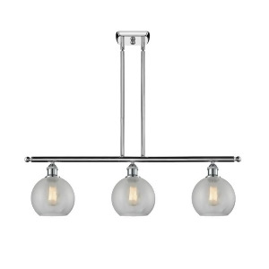 Innovations 3 Light Athens Island Light in Polished Chrome 516-3I-pc-g125 - All