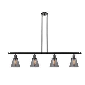 Innovations 4 Light Small Cone Island Light in Oiled Rubbed Bronze 214-Ob-g63 - All