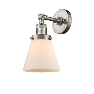 Innovations 1 Light Small Cone Sconce in Brushed Satin Nickel 203-Sn-g61 - All