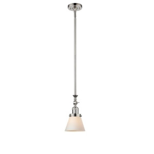 Innovations 1 Light Small Cone Mini Pendant in Polished Nickel 206-Pn-g61 - All