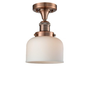 Innovations 1 Light Large Bell Semi-Flush Mount in Antique Copper 517-1Ch-ac-g71 - All