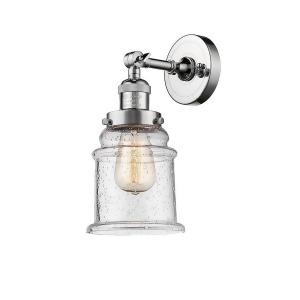 Innovations 1 Light Canton Sconce in Polished Chrome 203-Pc-g184 - All