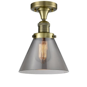 Innovations 1 Light Large Cone Flush Mount in Antique Brass 517-1Ch-ab-g43 - All