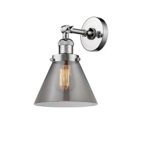 Innovations 1 Light Large Cone Sconce in Polished Chrome 203-Pc-g43 - All