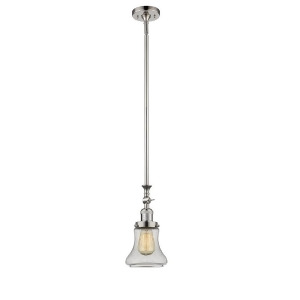 Innovations 1 Light Bellmont Mini Pendant in Polished Nickel 206-Pn-g194 - All