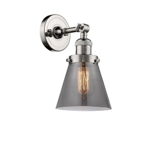 Innovations 1 Light Small Cone Sconce in Polished Nickel 203-Pn-g63 - All