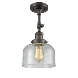 Innovations 1 Light Large Bell Semi-Flush Mount in Oiled Rubbed Bronze 201F-ob-g74 - All