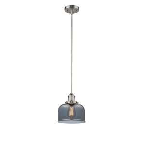 Innovations 1 Light Large Bell Mini Pendant in Brushed Satin Nickel 201S-sn-g73 - All