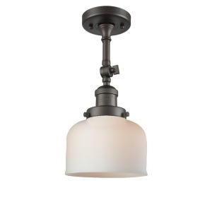 Innovations 1 Light Large Bell Semi-Flush Mount in Oiled Rubbed Bronze 201F-ob-g71 - All