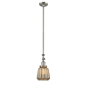 Innovations 1 Light Chatham Mini Pendant in Brushed Satin Nickel 206-Sn-g146 - All