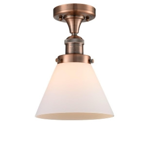 Innovations 1 Light Large Cone Semi-Flush Mount in Antique Copper 517-1Ch-ac-g41 - All