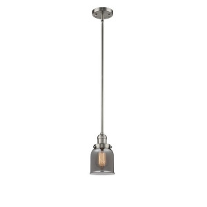 Innovations 1 Light Small Bell Mini Pendant in Brushed Satin Nickel 201S-sn-g53 - All