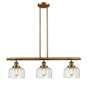 Innovations 3 Light Large Bell Island Light in Brushed Brass 213-Bb-g72 - All