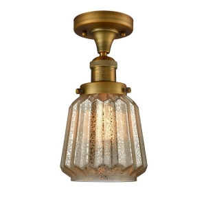 Innovations 1 Light Chatham Semi-Flush Mount in Brushed Brass 517-1Ch-bb-g146 - All