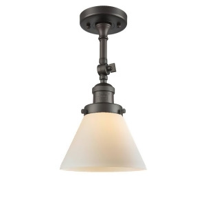 Innovations 1 Light Large Cone Semi-Flush Mount in Oiled Rubbed Bronze 201F-ob-g41 - All