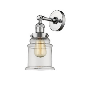 Innovations 1 Light Canton Sconce in Polished Chrome 203-Pc-g182 - All