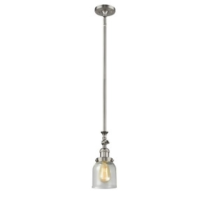 Innovations 1 Light Small Bell Mini Pendant in Brushed Satin Nickel 206-Sn-g54 - All
