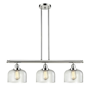 Innovations 3 Light Large Bell Island Light in Polished Nickel 213-Pn-g72 - All