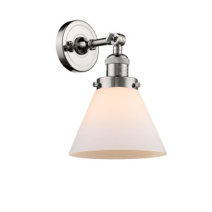 Innovations 1 Light Large Cone Sconce in Polished Nickel 203-Pn-g41 - All