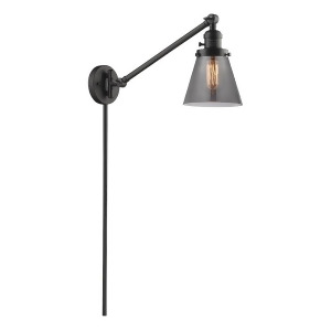 Innovations 1 Light Small Cone Swing Arm in Oiled Rubbed Bronze 237-Ob-g63 - All