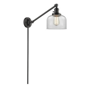 Innovations 1 Light Large Bell Swing Arm in Oiled Rubbed Bronze 237-Ob-g72 - All