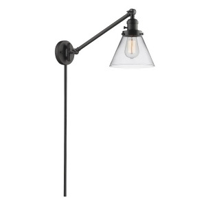 Innovations 1 Light Large Cone Swing Arm in Oiled Rubbed Bronze 237-Ob-g42 - All
