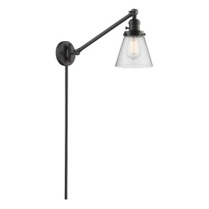 Innovations 1 Light Small Cone Swing Arm in Oiled Rubbed Bronze 237-Ob-g64 - All