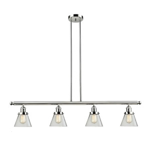 Innovations 4 Light Small Cone Island Light in Polished Nickel 214-Pn-g62 - All