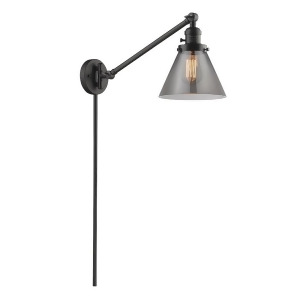 Innovations 1 Light Large Cone Swing Arm in Oiled Rubbed Bronze 237-Ob-g43 - All