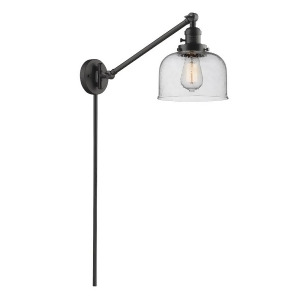 Innovations 1 Light Large Bell Swing Arm in Oiled Rubbed Bronze 237-Ob-g74 - All
